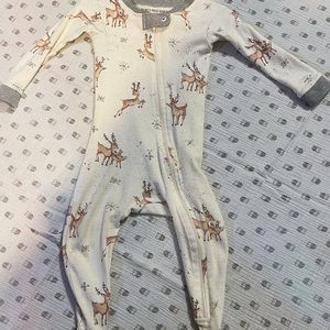 Burt’s Bees Xmas Footed Sleeper | 12mo